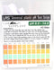 Plastic pH Test Strips, Universal Application, 100 Strips, pH 0.0-14.0, 0.5 pH Intervals