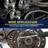 14PCS Set Set 45/90 0.038in 0.047in 0.070in 0.090in DASBET Snap Ring Pliers Heavy Duty Retaining Ring Pliers with Bent