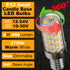 12V E12 LED Candelabra Bulb 40Watt Equivalent Warm White 2700K 4W 450Lm Low Voltage AC12-24V/DC10-30V for RV Camper Marine Boat Cabin Patio Landscape Lighting Solar Battery,Non-dimmable,4Pack by Hylroe