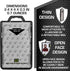 Secure Badgeholder Duolite and Lanyard Combo with IDSH Badge Reel (Black/Black with Reel)