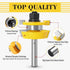 2Pcs 1/4 Inch ASNOMY Shaker Rail and Stile Router Bits for Cabinet Door, Shank Woodworking Tongue and Groove Router Bit