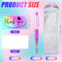 Yeaqee 150 Pieces Beadable Pens Kit, 50 Pieces Colors Plastic Beaded Ballpoint Pens, 50 Pieces Foil Thank You Cards