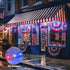 8 144 4th JMEXSUSS Red White and Blue Solar Lights, Tube LEDs Patriotic Solar Meteor Shower Lights Waterproof