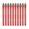 FOCSTOL 10pcs Masonry Concrete Drill Bit Set - 6mm Carbide Drill Bits for Wood Plastic Foam