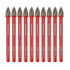 FOCSTOL 10pcs Masonry Concrete Drill Bit Set - 6mm Carbide Drill Bits for Wood Plastic Foam