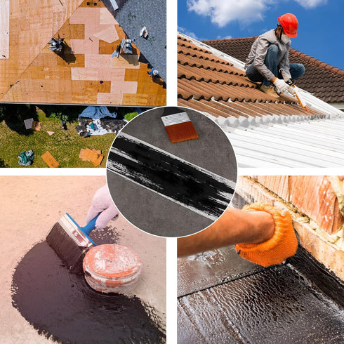 4 Inch x 98 Foot Waterproofing Roof Tape - Anti Fracture Membrane Fabric Sheet for Shower Walls and Tiles