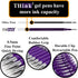 THINK2MASTER Retractable Gel Pens, 24 Pens - Purple Ink, Fine Point (0.5mm) Rollerball Pens with Comfort Grip