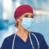 IRIS CRAFT Satin Lined Scrub Cap, Adjustable Surgical Cap with Sweatband & Buttons, Soft and Wrinkle-Resistant Scrub
