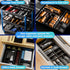 ALIKZO 70 Set, 5 PCS Tool Box Organizer Tray & Desk Drawer Organizer Size Interlocking Bins for Garage Tool Storage