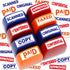 Self Inking Office Stamp Set, 8 Pcs Business Stamp Message Approved, Completed, Scanned, Faxed with Storage Tray