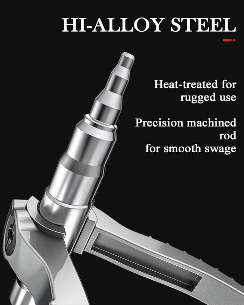 Swaging Tool Pipe Tube Expander Hand Expanding Tool Refrigeration Tube Expander for Copper 1/4" 5/16" 3/8" 1/2" 5/8" 3/4" 7/8"
