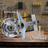 YAIRMIS 6-1/2" (6-1/2" Router Base Plate, Clear Acrylic, Letter-Marked Holes, w/BrassCentering Pin &Brass Nut, Screws