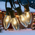 Xingzd 25Ft C9 26 C9 Bulbs, Clear Christmas Lights Outdoor, Vintage String Lights with Warm White Hanging Incandescent