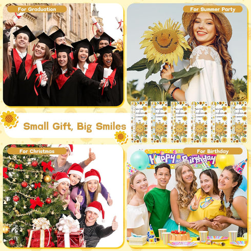 AmazingSpark 24 Set 0.7mm Sunflower Party Favors Retractable Sunflower Pencils Funny Mechanical Pencils with Positive