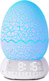 MTDYHY 20 Upgraded Dinosaur Egg Alarm Clock/Digital Clock with Night Light, Soothing Sound Timer Aid Sleep
