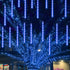 Christmas Lights Outdoor, 288 LED 12" 8 Tubes Meteor Shower Lights, Waterproof Snow Falling Rain Icicle Xmas Lights for