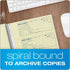 Adams 2-Part 7-5/8" 11", 200 Sets 4 (SC1182), Money and Rent Receipt Book, Carbonless, x Spiral Bound, per Book