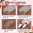 Kesell 50 Pack Dropper Bottles, 5ml Frosted Glass Sample Bottles for Essential Oils, with 3 Funnels, Rose Gold Cap