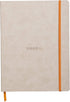 Rhodia Rhodiarama SoftCover Notebook, 80 Dots Sheets, 9 3/4 x 7 1/2, Beige Cover (117555C)