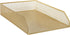 Martha Stewart Ryder Gold Mesh Metal Paper Letter Inbox Tray, 2 Pack Desktop Organizer