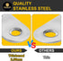 SAMNATE 404016X2mm 90 (20 Pack) Stainless Steel L Brackets Right Angle Corner Brace with Screws, Degree Small Metal