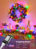 39 100 8 Pink + Multicolor Mini String Lights, Feet LED Pastel Mini Lights with Lighting Modes, Connectable Twinkly