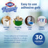 30 Closet, 0.12 Oz, 6 Count Clorox Fraganzia Stick-On Gel Fresheners, Island Escape Trash Can Deodorizer Up to Days