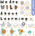 Ctosree 134 Pcs Safari We are Wild about Learning Bulletin Board Set with Sweet Leaf Flower Wood Bead Animals Cutouts Boho Neutral Classroom Bulletin Board for Classroom Bulletin Board Decor by Ctosree
