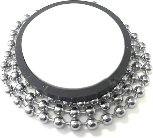 Office Werks Secure Ballpoint Pen with Chain - 4 Pens with 26" Ball Chain, Rubber Grip, Black Ink, Desk Holder