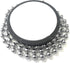 Office Werks Secure Ballpoint Pen with Chain - 4 Pens with 26" Ball Chain, Rubber Grip, Black Ink, Desk Holder