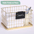 Mr. Pen- Basket Labels Clip On Set, 32 pcs, 30 Removable Bin Labels with 2 Chalk Markers for Storage Bins