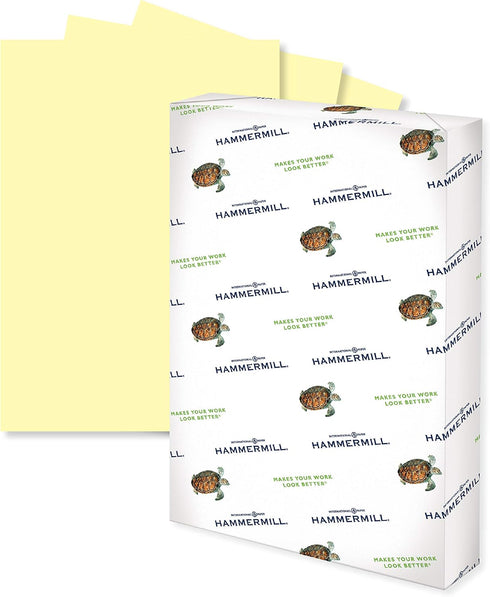 Hammermill Colored Paper, 20 lb Canary Printer Paper, 11 x 17-1 Ream