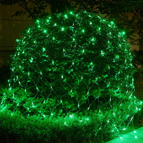 12FT 5FT 360 8 WATERGLIDE Outdoor Christmas Net Lights, x LED Mesh String Light with Lighting Modes, Connectable