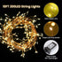 200 10Ft 8 Dailyart Fairy Lights Plug in, Led Twinkle String Light with Remote Modes Warm Cluster Lights with Timer