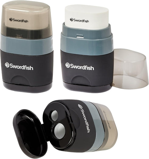 Swordfish "Twin Combo" Pencil Sharpener and Eraser