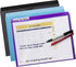 Smead Poly File Jacket with Clear Sleeve, Straight-Cut Tab, 1" Expansion, Assorted Colors, 6 per Pack