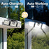 3000 156 3 2 Pack INCX Solar Lights Outdoor Waterproof, LM LED Motion Sensor Outdoor Lights, Heads Solar Powered