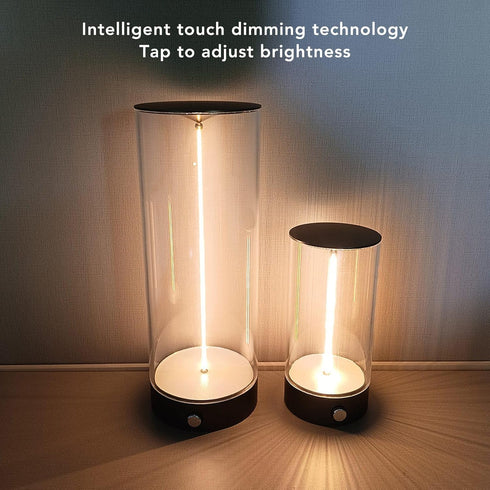 flexman Dimmable Bedside Night Light, Touch USB Charging Minimalist LED Table Lamp for Bedrooms, Bedside Tables