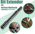 Dreyoo Multitool Bit Driver Extender, 1/4 Bit Kit Extender Compatible with Leatherman/Surge/Wave Plus (Black)
