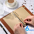 Tofun A6 A6 6-Ring 7mm 80 160 Lined Vintage Refillable Paper, Retro Binder Refills Paper for Binders Planner Traveller