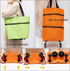 CATPAN Foldable Shopping Cart with Wheels:Portable Shopping Bag with Wheels,Grocery Cart on Wheels Foldable,Collapsible