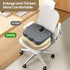 Benazcap Large Seat Cushion for Office Chair Memory Foam Coccyx Pain Relief Cushion Pillow for Back Support Non-Slip