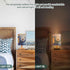 LFICRTAN Table LED Lamps Watercolor Goat Bedroom Night Light Bedside Lamps with USB Ports Nightstand Lamps Wood Base