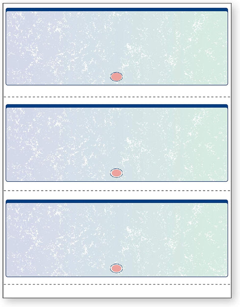 DocuGard Premier Prismatic Check, 13 Features, 8.5 X 11, Blue/Green Prismatic, 500/ream