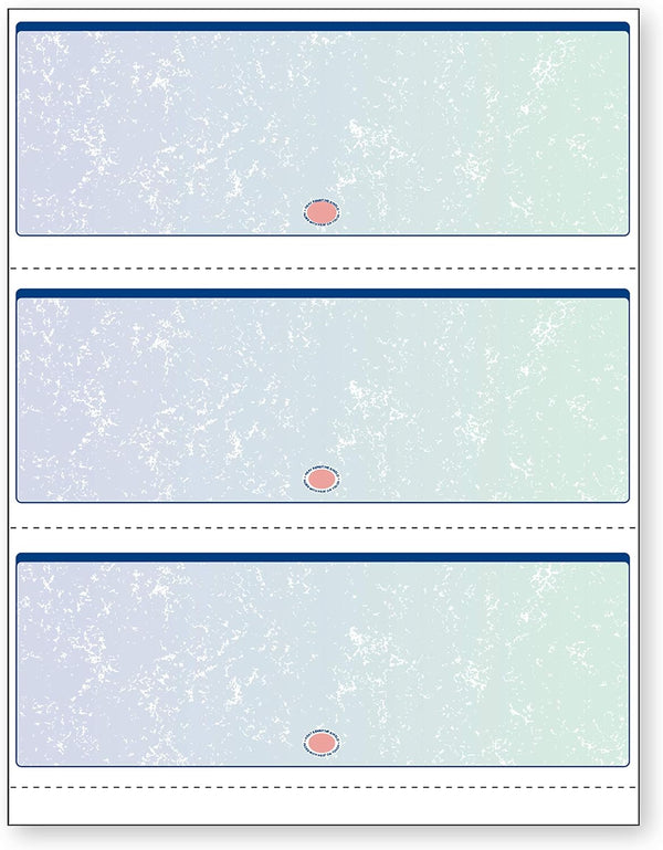 DocuGard Premier Prismatic Check, 13 Features, 8.5 X 11, Blue/Green Prismatic, 500/ream
