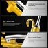High Volume Industrial Air Blow Gun with Rubber Guard and Air Flow Nozzle, Pneumatic Dust Cleaning Tool