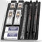 Nicpro 0.5 mm & 0.7 mm Mechanical Pencil Set with Case, MP2000 Metal Artist Pencil with 4 Tube HB 2B Lead Refills
