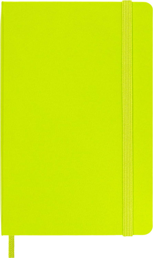 Moleskine Classic Notebook, Hard Cover, Pocket (3.5" x 5.5") Ruled/Lined, Lemon Green, 192 Pages by Moleskine