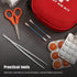 2 Pieces Flat Tip Tweezer Blunt Tip Tweezers, Stainless Steel Lab Forceps with Straight Flat Tips for Laboratory Work