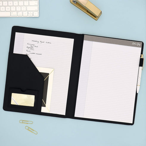Blue Sky Professional Padfolio: Comprehensive Portfolio and Efficient Document Organizer, Ideal Business Accessory for Modern Professionals, 9.5" x 12" by Blue Sky